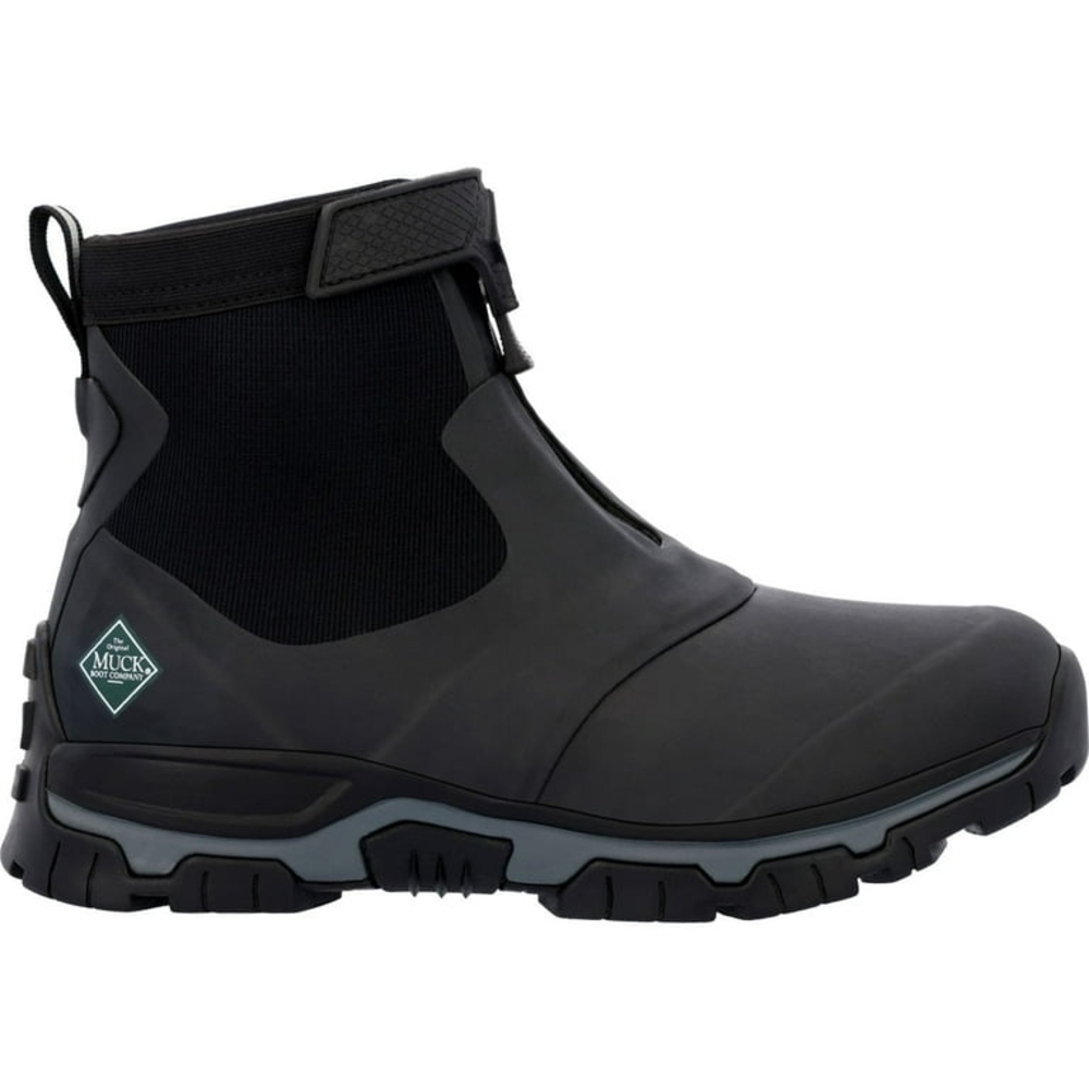 Muck Men's Apex Mid Zip, Black/Grey